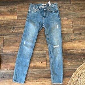Zara denim light wash skinny